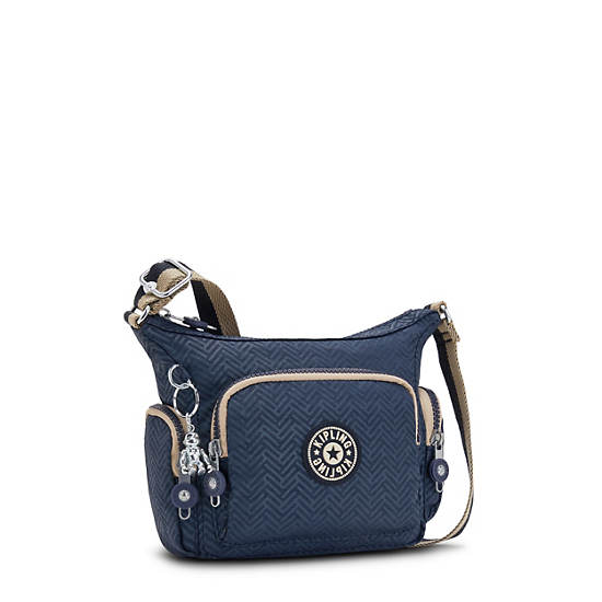 Torba Crossbody Kipling Gabbie Mini Printed Niebieskie | PL 2091DF